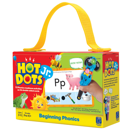 EDUCATIONAL INSIGHTS Beginning Phonics Hot Dots® Jr. Card Set 2352